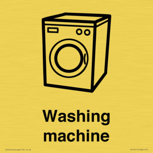 Dementia washing machine sign